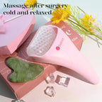 Buy now BAIMEI IcyMe Ice Roller for Face and Gua Sha Facial Tool Set, Ice Face Roller Reduces Puffiness Relieves Migraines Skin Care Tools, Self Care Gift for Women - Pink at indiglob india
