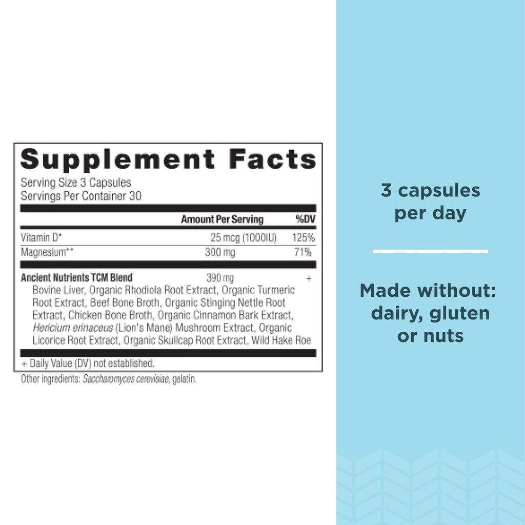 Ancient Nutrition Magnesium with Vitamin D for Immune Support