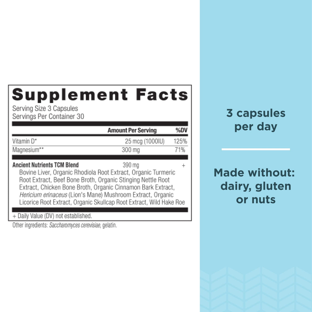 Ancient Nutrition Magnesium with Vitamin D for Immune Support