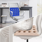 2-Pack Inflatable Seat Cushions, Pressure Relief Waffle Cushion, Ideal for Long Sitting, Office Chairs, Car Seats, Wheelchair Cushions, Comes with 2 Air Pumps, Portable and Comfortable