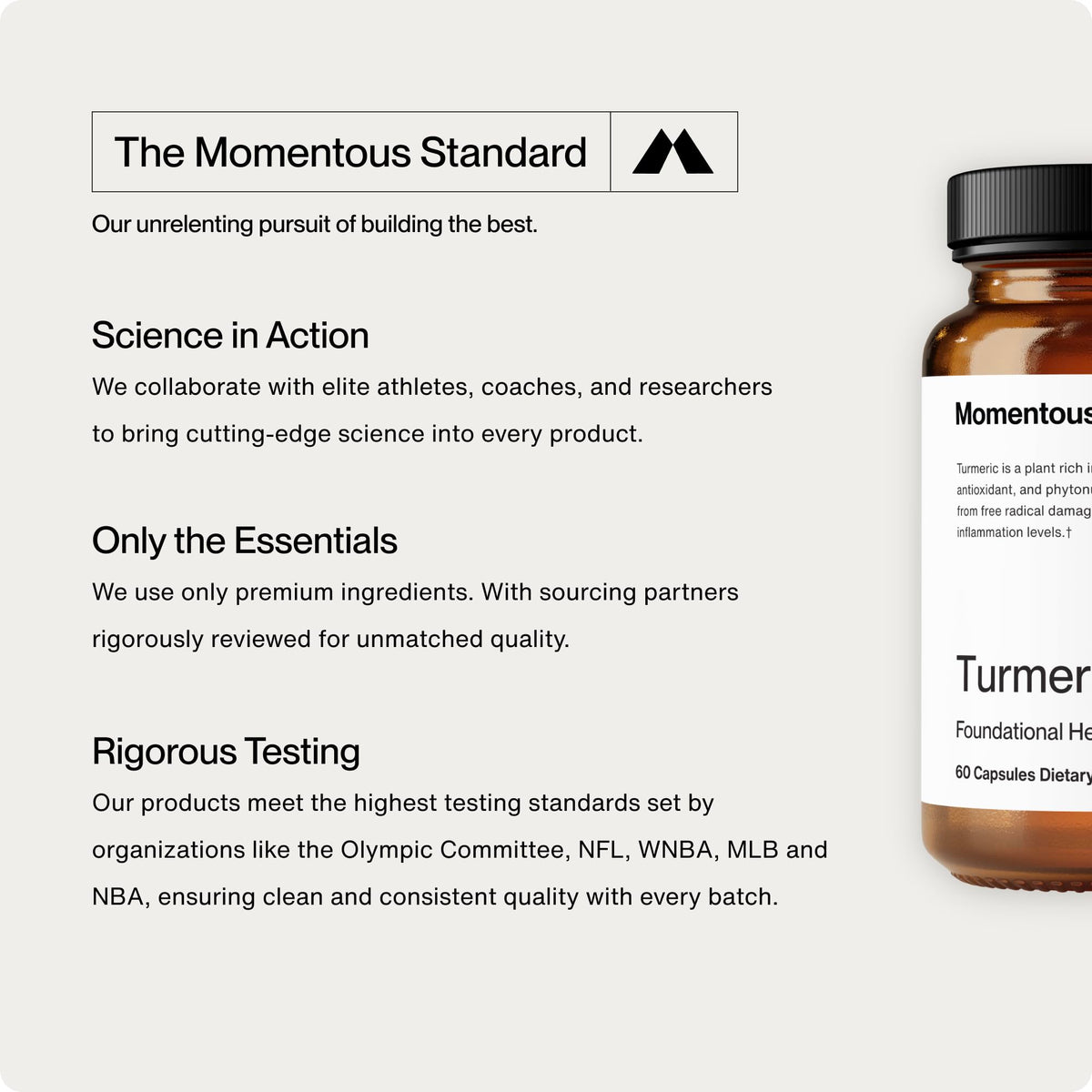 Momentous Turmeric Supplement, Meriva Curcumin, 1,000mg per Serving