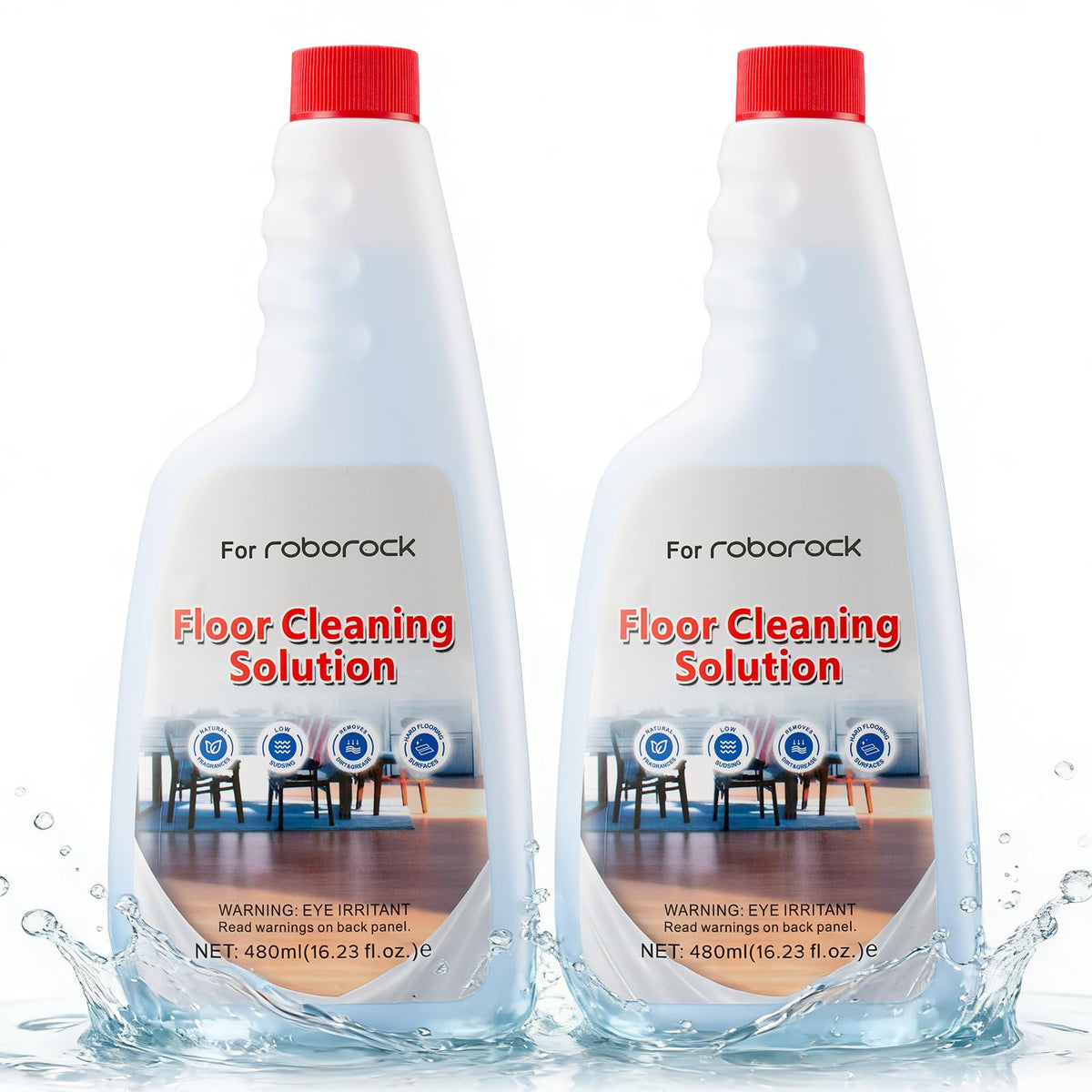 2 Pack Floor Cleaning Solution for Roborock All Series Vacuum Robot
