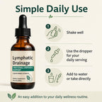 Lymphatic Drainage Drops, Fluid Retention – Alcohol-Free, Vegan | with Elderberry & Echinacea Dandelion，– Supports Lymphatic Drainage, Immune System & Detox 2 fl oz (1pcs)