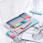 Buy now Four Candies Cute Mechanical Pencil Set, 6PCS Pastel Mechanical Pencils 0.5 & 0.7mm with 360PCS HB Leads, 3PCS Erasers and 9PCS Eraser Refills, Aesthetic School Supplies for Girls Writing at indiglob india