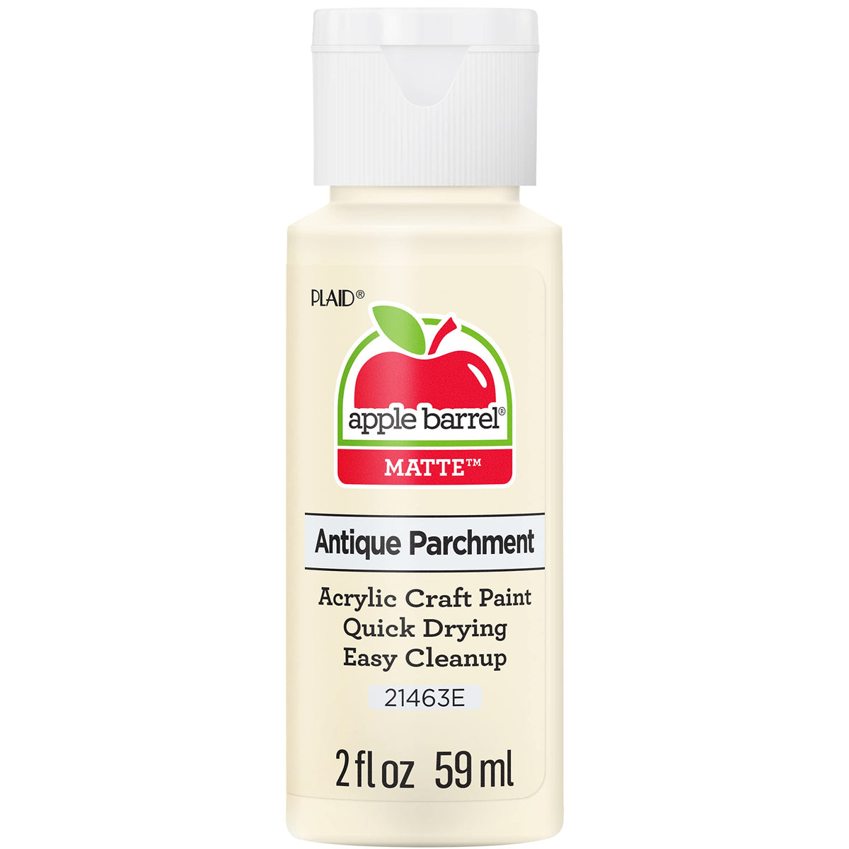 Apple Barrel Acrylic Paint in Assorted Colors (2 oz), 21463, Antique Parchment