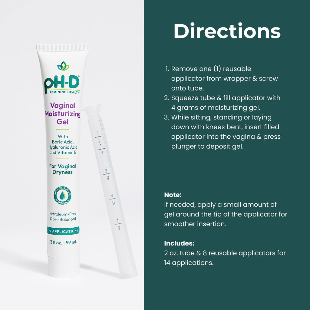 pH-D Feminine Health Moisturizing Vaginal Gel, 2 Fl Oz, 14 Applications