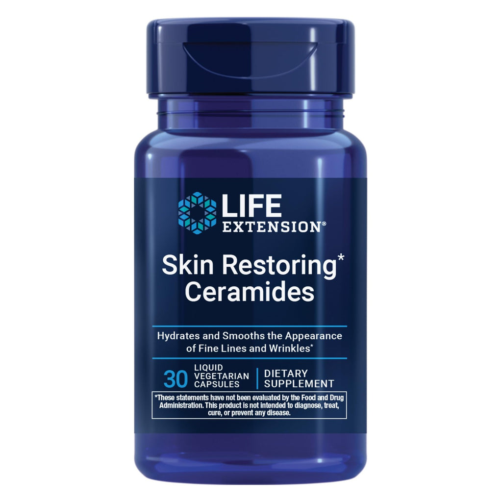 Life Extension Skin Restoring Ceramides for Wrinkles, 30 Liquid Capsules