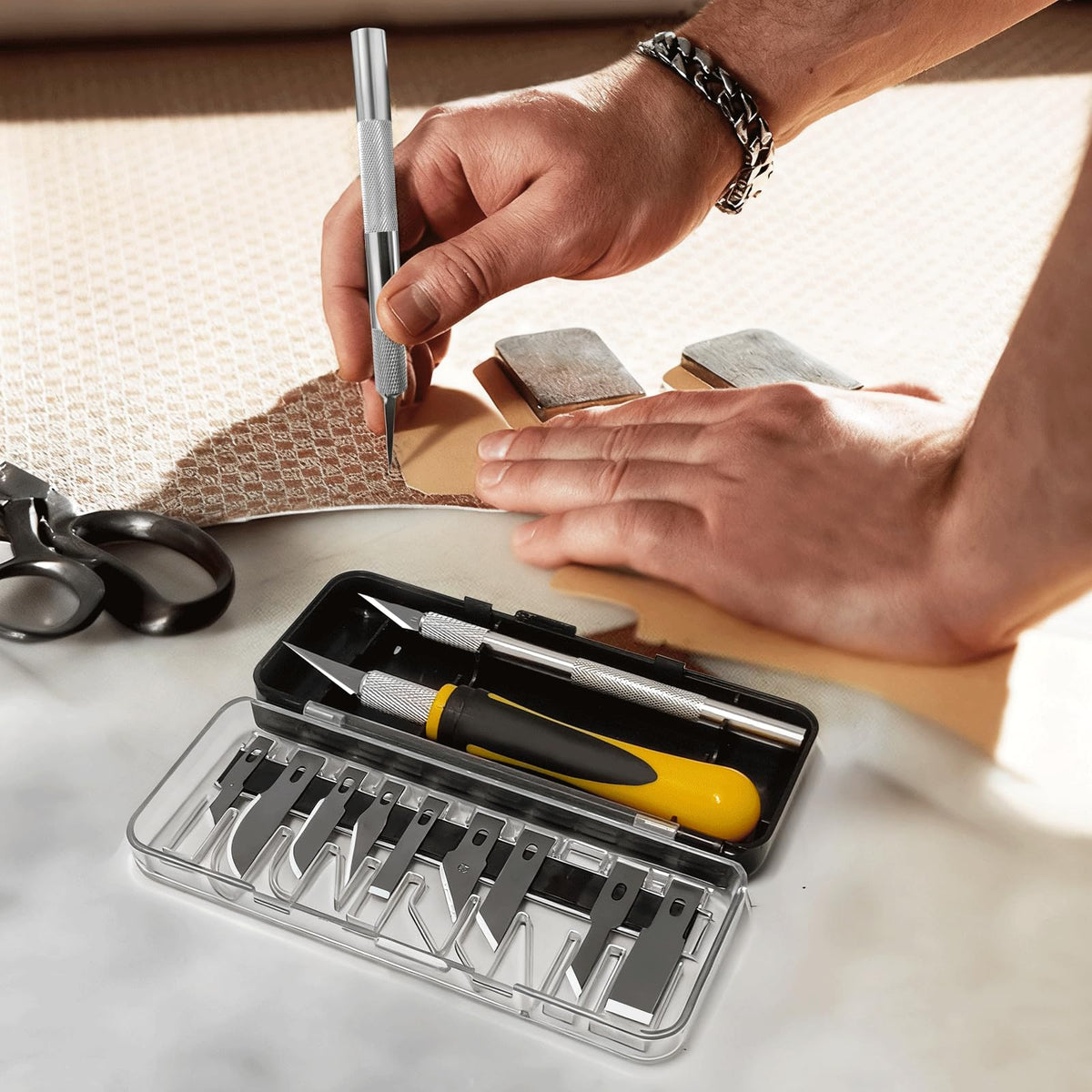 Exacto Knife Set, 16Pcs Craft & Hobby Knife, Precision Cutting Tool