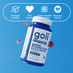 Goli Zero Sugar Magnesium Gummies - 125mg Magnesium (from Magnesium Glycinate) with Vitamin D 60 Count Each (3 Pack, 180 Total) - No Artificial Sweeteners, No Sugar Alcohols - Vegan, Gluten-Free
