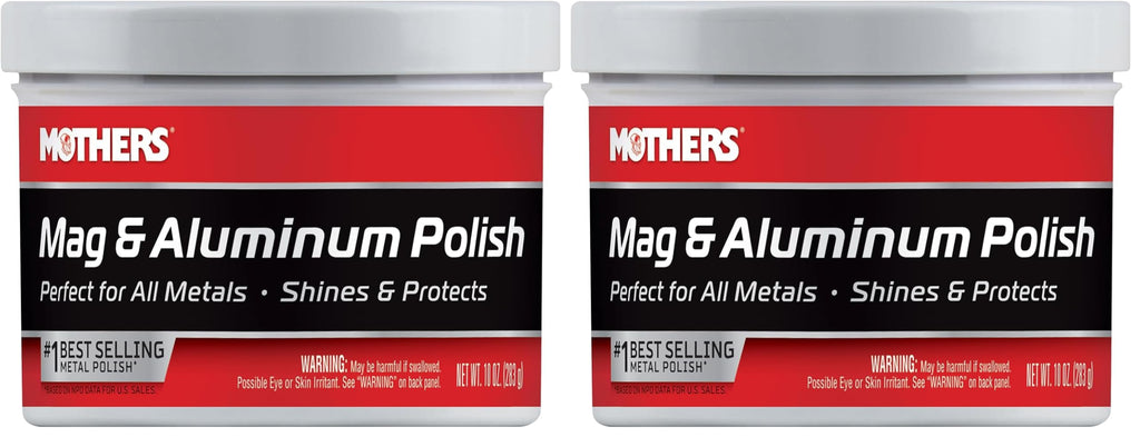 Buy now Mothers Mag & Aluminum Polish, 5 oz. — Brilliant Shine, Easy to Use, For All Uncoated & Unplated Metals Including Aluminum Wheels, Stainless Steel Trim and Exhaust Tips, Brass & More (05100) at indiglob india