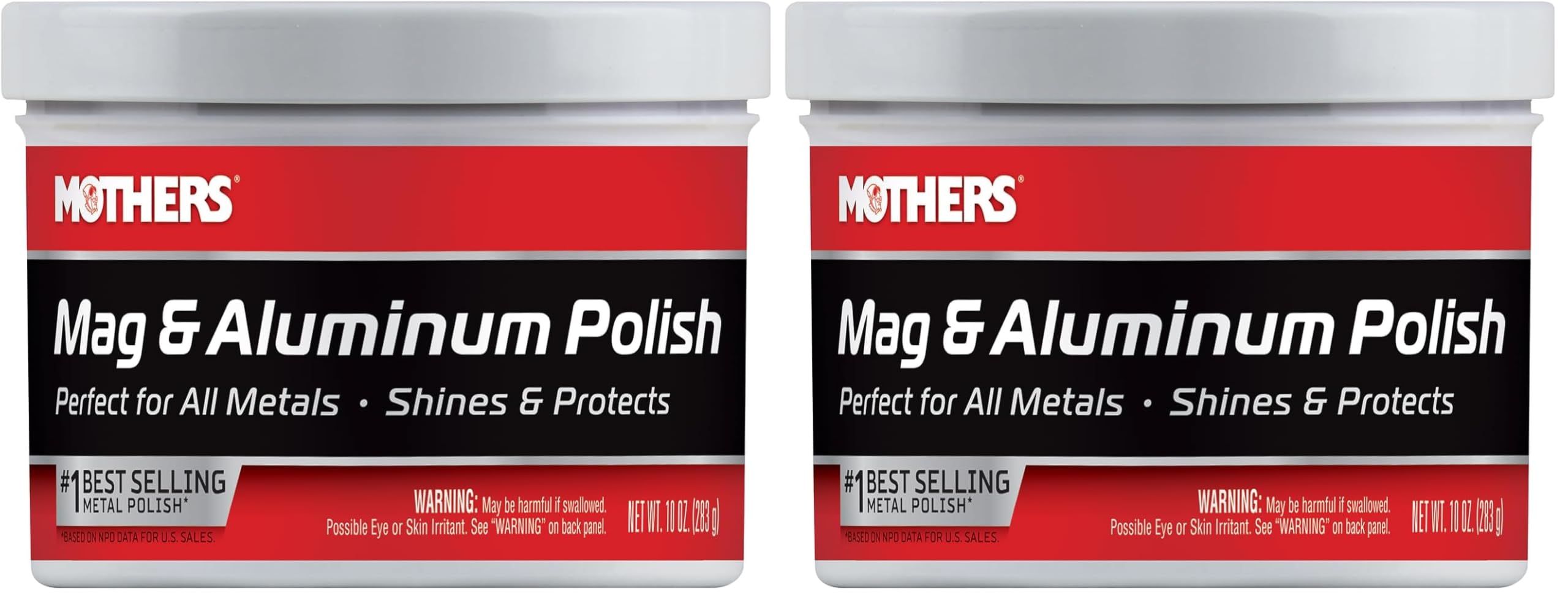 Buy now Mothers Mag & Aluminum Polish, 5 oz. — Brilliant Shine, Easy to Use, For All Uncoated & Unplated Metals Including Aluminum Wheels, Stainless Steel Trim and Exhaust Tips, Brass & More (05100) at indiglob india