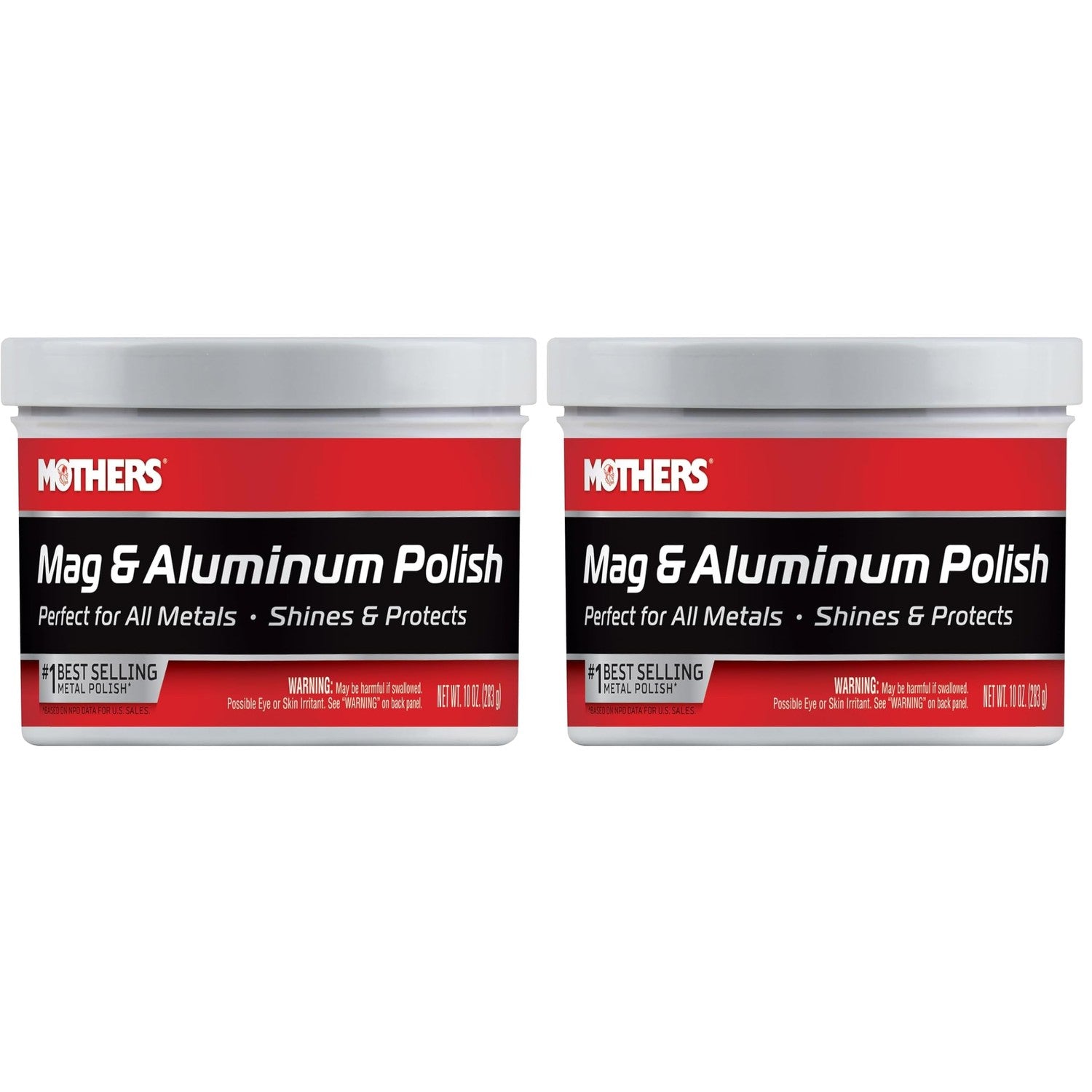 Buy now Mothers Mag & Aluminum Polish, 5 oz. — Brilliant Shine, Easy to Use, For All Uncoated & Unplated Metals Including Aluminum Wheels, Stainless Steel Trim and Exhaust Tips, Brass & More (05100) 10 Fl Oz (Pack of 2) at indiglob india