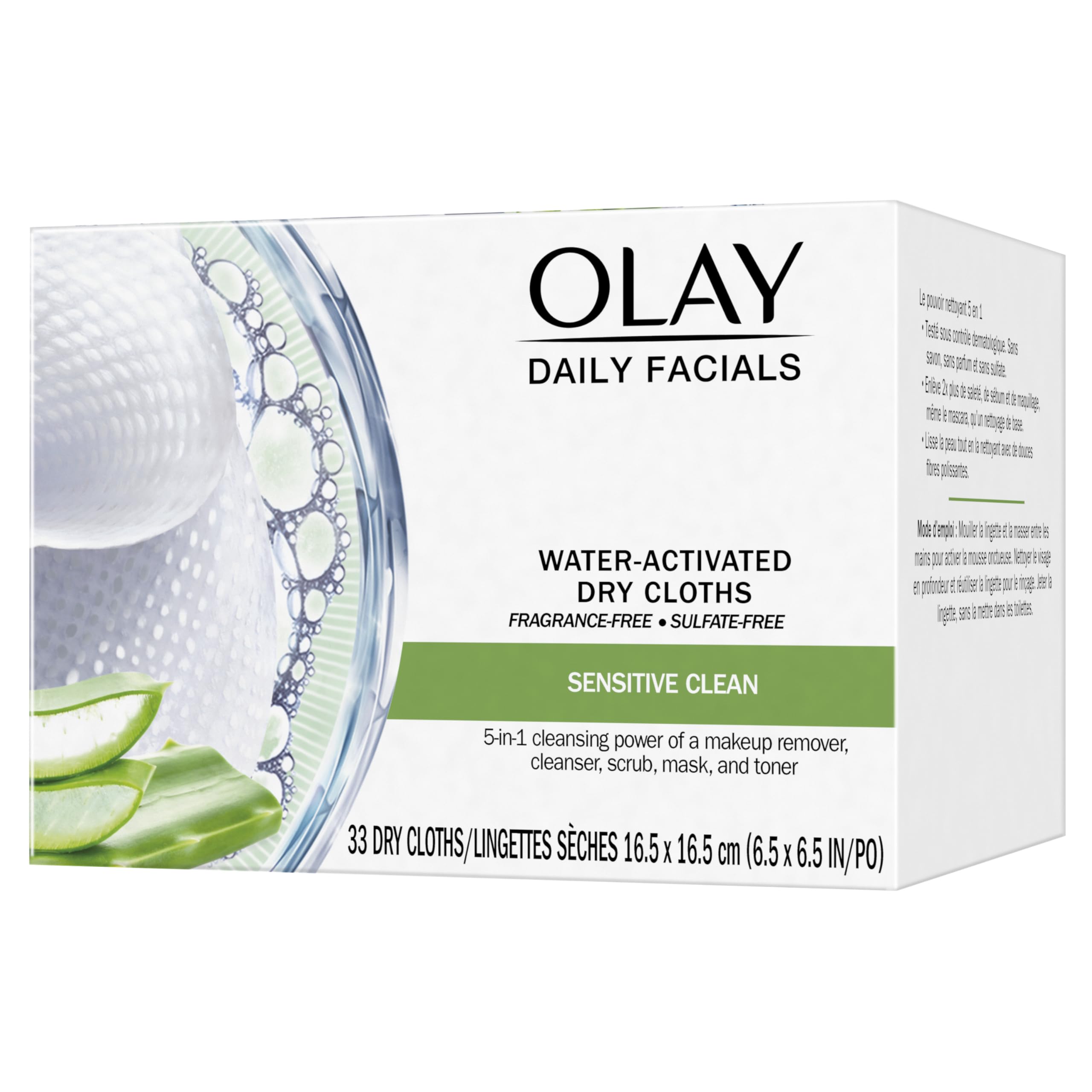 Buy now Olay Eye Makeup Remover Wipes, Daily Facials Gentle Face Cleanser for Sensitive Skin, Alcohol and Fragrance Free, Soft Face Wash Towels, Travel Essentials for Women, Dry Cloths, 99 ct (3 X 33ct) at indiglob india