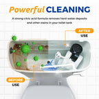 Bastion Toilet Tank Cleaner - 6-Uses. (*Not For Toilet Bowl*) Removes Rust, Mineral Deposits, Hard Water Stains, & Calcium Build Up. Contains 6 X 8oz Single Use Packets