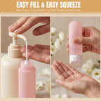 DEWSENSI 20 Pack Travel Bottles Set for Toiletries | TSA Approved, Leak Proof, Plastic Travel Size Containers, Refillable Accessories for Shampoo Conditioner Lotion Liquids