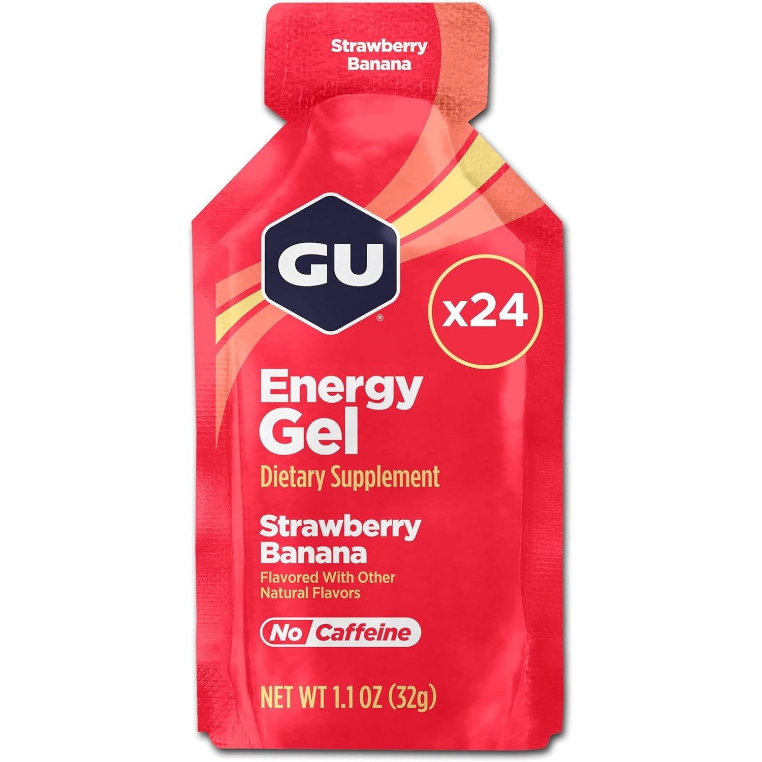 Buy now GU Energy Original Sports Nutrition Energy Gel, Vegan, Gluten-Free, Kosher, and Dairy-Free On-the-Go Energy for Any Workout, 8-Count, Tri-Berry Strawberry Banana 24 Count (Pack of 1) at indiglob india