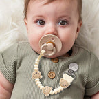 Itzy Ritzy Silicone Pacifier Clip, Baby Pacifier Holder Clip (Baby Bear)