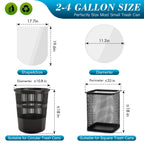 Charmount Small Trash Bags 2-4 Gallon 1000 Count