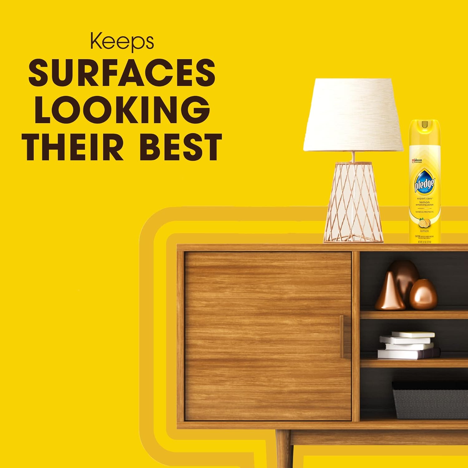 Buy now Pledge Enhancing Polish, Furniture & Wood Spray, Lemon Scent, 9.7oz at indiglob india