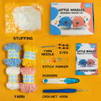 Buy now Beginner Crochet Kit, Crochet Kits for Kids and Adults, 3PCS Crochet Animal Kit for Beginners Include Videos Tutorials, Yarn, Eyes, Stuffing, Crochet Hook - Boys and Girls Birthdays Gift at indiglob india