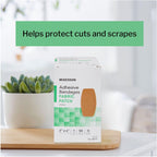 McKesson Adhesive Bandages, Sterile, Fabric, Tan, 2 x 4 in, 50 ct