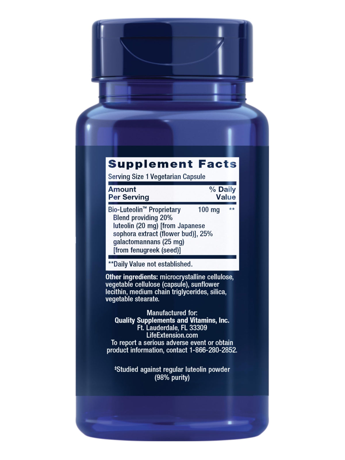 Life Extension Bio-Luteolin Bioavailable Formula, 30 Capsules