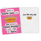 Funny Birthday Card for Women, Her & Friends! Hilarious Birthday Queen Joke