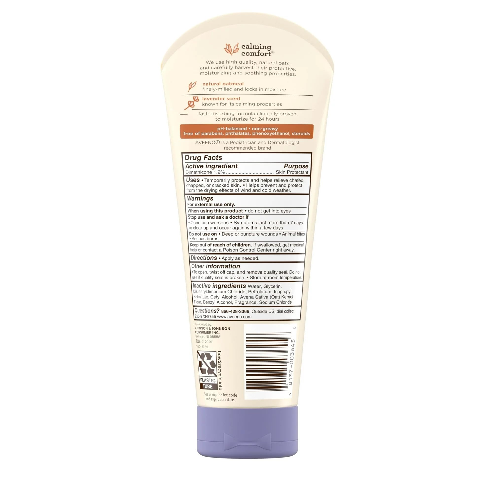 Buy now AVEENO Baby Lavender & Vanilla Calming Comfort Lotion 8 oz (Pack of 3) at indiglob india