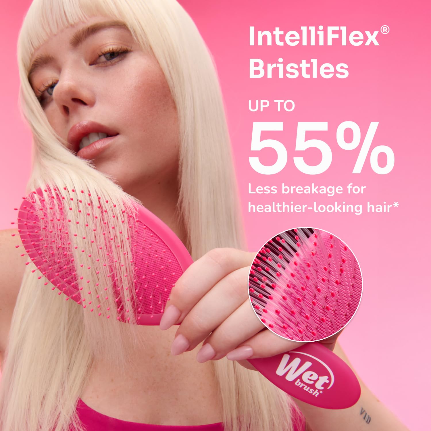 Buy now Wet Brush Original Detangler Hair Brush, Amazon Exclusive Aqua- Ultra-Soft IntelliFlex Bristles-Detangling Hairbrush Glides Through Tangles For All Hair Types (Wet Dry & Damaged Hair) - Women & Men at indiglob india