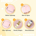 2Pcs 8" Purse Frame Rectangle Lock Frame Kiss Lock Metal U-Shaped Bag Handle Purse Hardware Inner Kiss Clasp for DIY Handle Bag Making Supplies Sewing Clutch Crafts