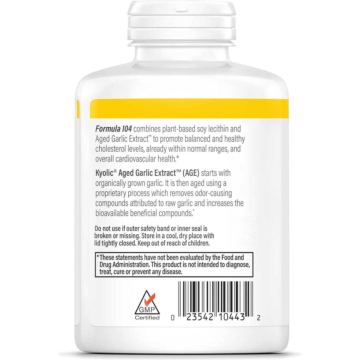 Buy now Kyolic Aged Garlic Extract Formula 104, Cholesterol Health at indiglob india