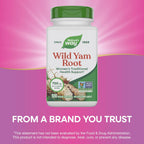 Buy now Nature's Way Wild Yam Root Capsules, Women's Traditional Health Support*, 700 mg per 2-Capsule Serving, Non-GMO Project Verified, 100 Vegan Capsules (Packaging May Vary) at indiglob india
