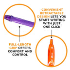 BIC Gelocity Quick Dry Gel Pens, Medium Point, 0.7 mm, 8-Count Pack