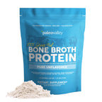 Paleovalley 100% Grass Fed Bone Broth Protein Powder, Chocolate | Collagen Rich, Digestive and Gut Health Support, Joint Support Hair, Skin and Nail Support, 13g Protein