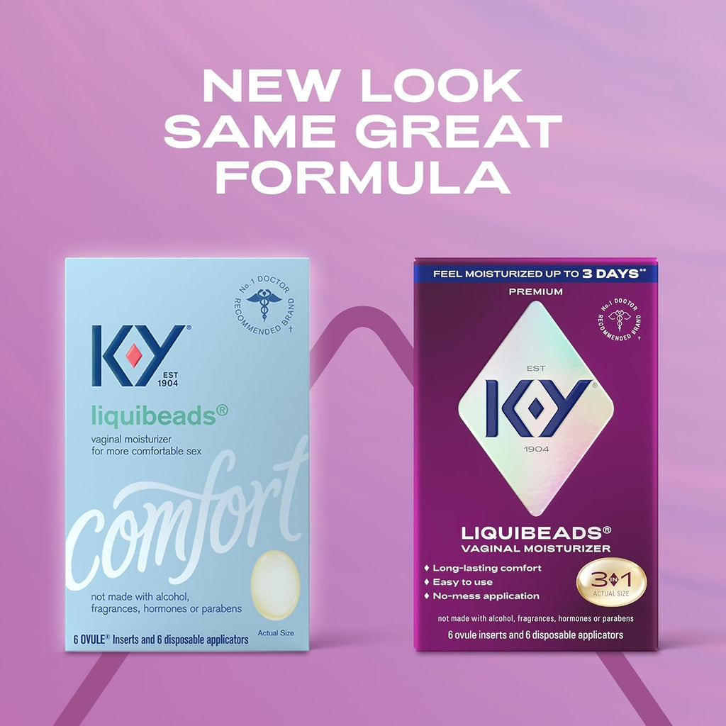 Buy now K-Y Personal Lubricant, Liquibeads Vaginal Moisturizer, 6 Bead Inserts and 6 Applicators to Supplement a Woman's Natural Moisture for Comfort and Sex (Packaging May Vary) at indiglob india