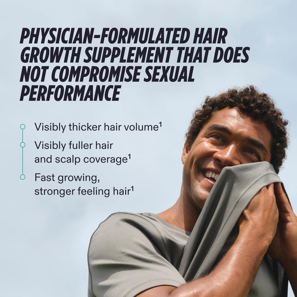 Nutrafol Men Hair Growth Supplements, Ages 18-49, 1-Month Bottle | #1 Dermatologist-Recommended Hair Growth Supplement Brand, Clinically Tested for Visibly Thicker Hair and Scalp Coverage