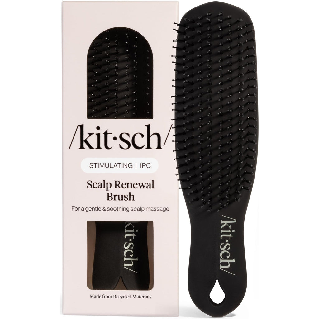 Kitsch Scalp Renewal Brush - Hairbrush Scalp Massager - Terracotta | Exfoliating Hair Brush, Gentle Head Massage Brush to Remove Buildup, Boost Circulation & Relaxing Head Scrubber for Hair Wash