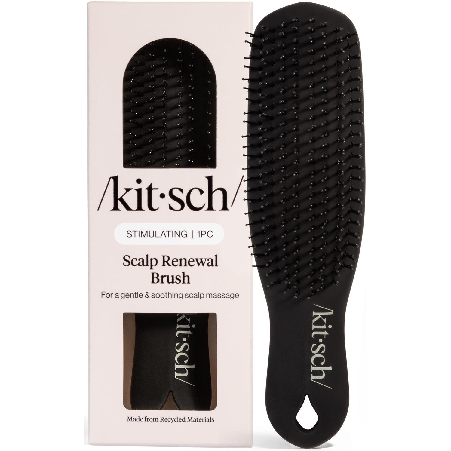 Kitsch Scalp Renewal Brush - Hairbrush Scalp Massager - Terracotta | Exfoliating Hair Brush, Gentle Head Massage Brush to Remove Buildup, Boost Circulation & Relaxing Head Scrubber for Hair Wash