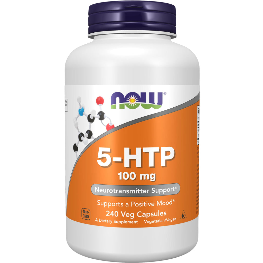 NOW Foods Supplements, 5-HTP (5-hydroxytryptophan) 100 mg, Neurotransmitter Support*, 60 Veg Capsules