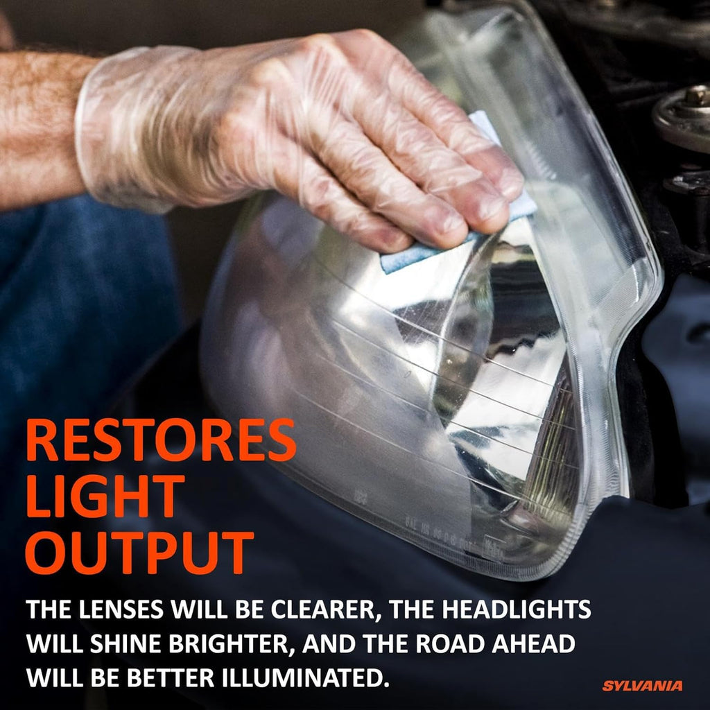 Buy now Sylvania Headlight Restoration Kit - Long-Lasting Headlight Repair Kit for Restoring to Like-New Condition - Surface Activator, Exclusive UV Coating, Clarifying Compound & More - No Tools Required at indiglob india