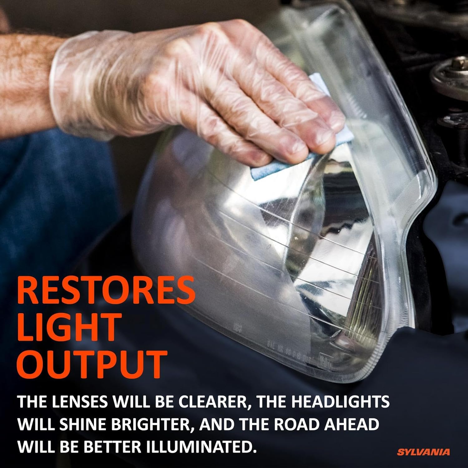 Buy now Sylvania Headlight Restoration Kit - Long-Lasting Headlight Repair Kit for Restoring to Like-New Condition - Surface Activator, Exclusive UV Coating, Clarifying Compound & More - No Tools Required at indiglob india