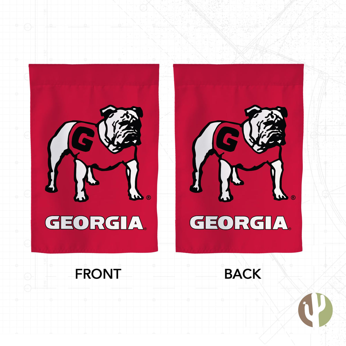 Desert Cactus University of Georgia UGA Garden Flag (P)