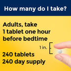 Nature Made Melatonin 3mg Sleep Aids for Adults, 240 Tablets | 100% Drug Free Sleep Aid for Men and Women, Sleep Supplements for Adults, Helps You Fall Asleep Faster, 240 Day Supply