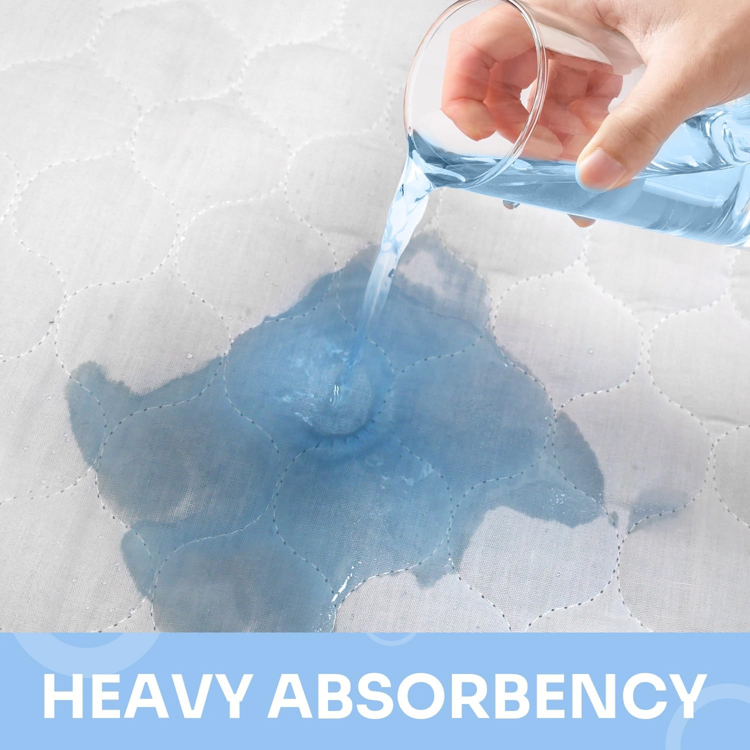 Buy now Heavy Absorbency Bed Pads, Washable and Reusable Incontinence Underpads, 34"X52" (1 Pack), Waterproof Sheet and Mattress Protectors at indiglob india