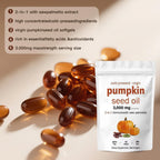 Pumpkin Seed Oil Capsules with Saw Palmetto, 300 Softgels