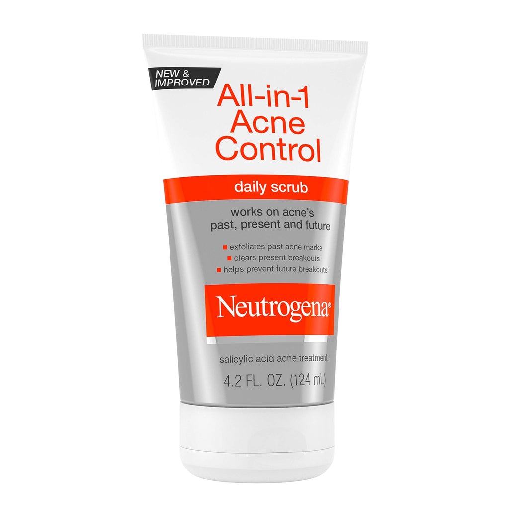Buy now Neutrogena All-In-1 Acne Control Daily Face Scrub to Exfoliate and Treat Acne, Salicylic Acid Acne Treatment, 4.2 fl. oz at indiglob india