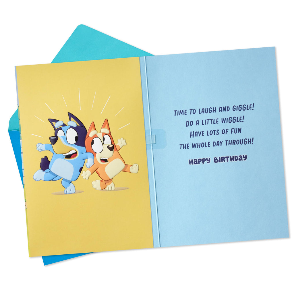 Hallmark Bluey Birthday Card for Kids (Musical with Light, Hip Hooray)
