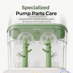 Momcozy 3-Layers Large Capacity Bottle Sterilizer and Dryer, Pump Part Mode
