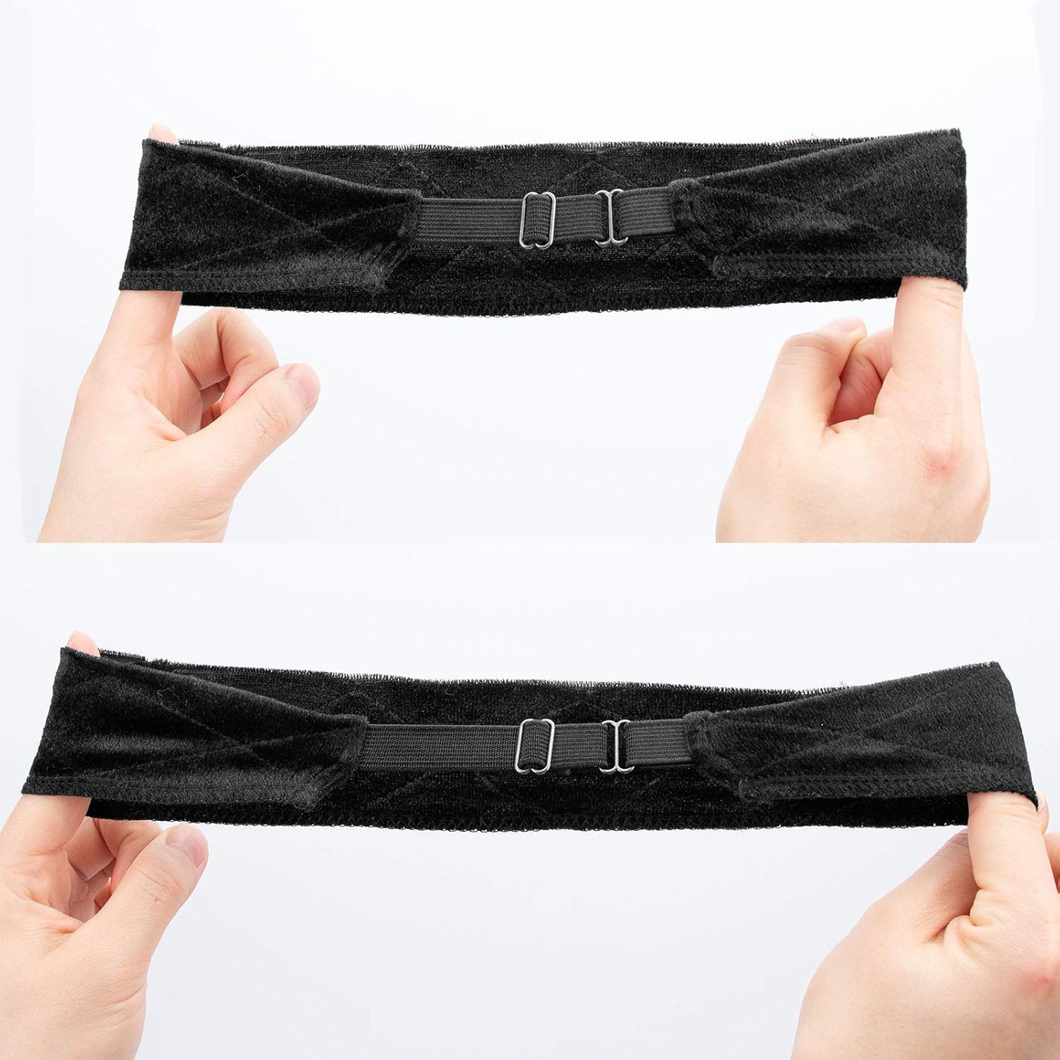 Buy now GEX Wig Grip Band with Adjustable Elastic Closure Flexible Velvet No Slip Wig grip Headbands Cap for Wigs(Black) at indiglob india
