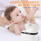 Baby Wipe Warmer, Wet Wipe Warmer 5 Modes of Temperature Heating Control Dual Heat for Baby's Comfort Large Capacity Wipes Dispenser Diaper Wipe Warmer with Night Light
